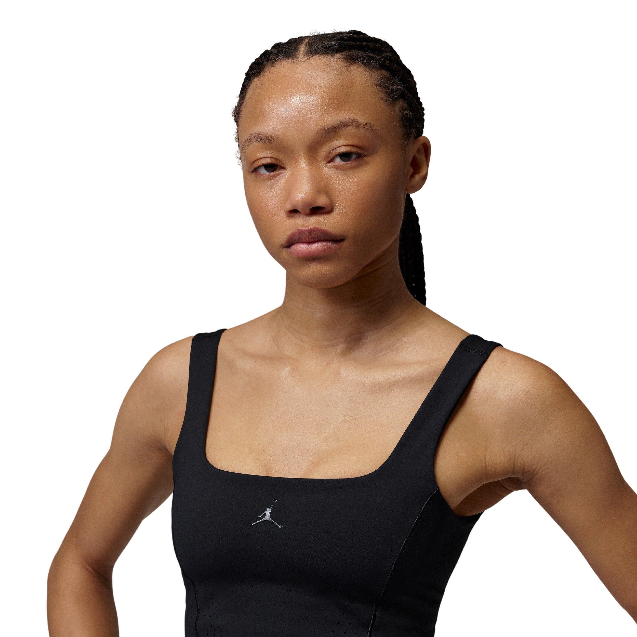 Jordan Women's Sports Flightweight Dri-FIT Cropped Top - Black - BLACK